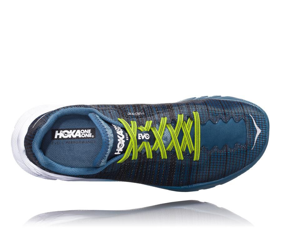 Hoka Australia One One EVO Rehi - Mens Running Shoes Navy/White - GAUYL-8724